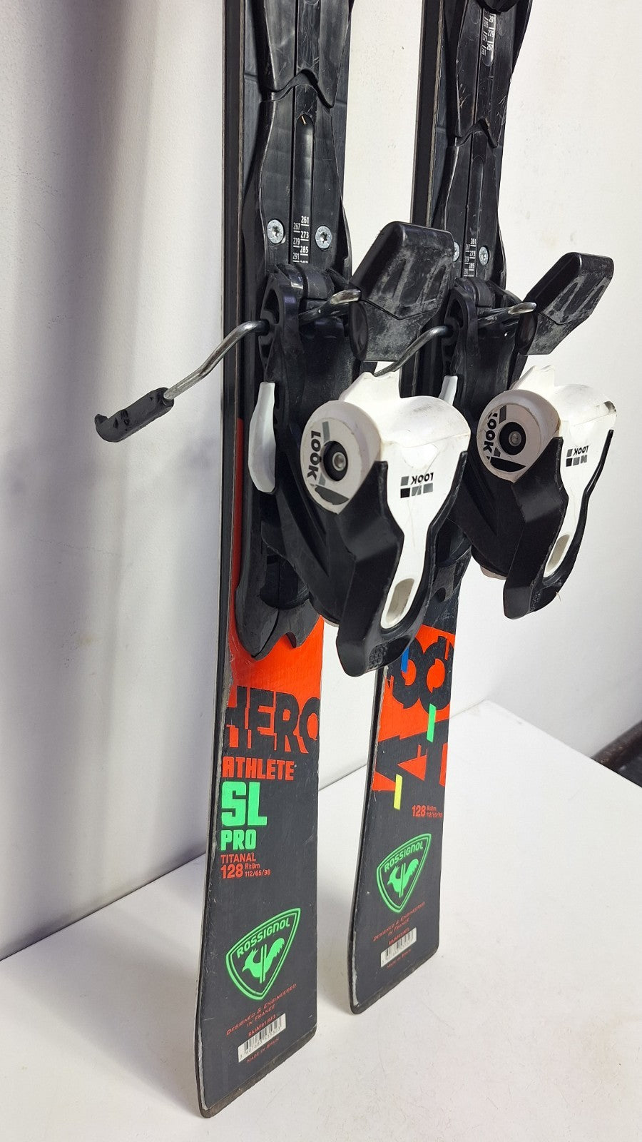 Rossignol HERO Athlete SL Pro 128 cm Ski + Look 7 Bindung Wintersport Schnee