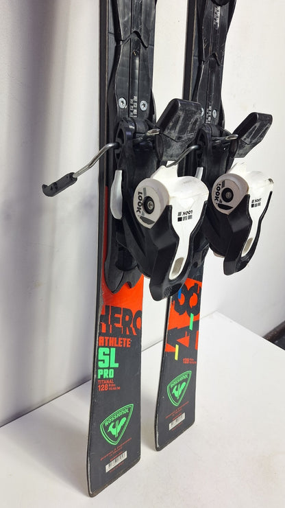 Rossignol HERO Athlete SL Pro 128 cm Ski + Look 7 Bindung Wintersport Schnee