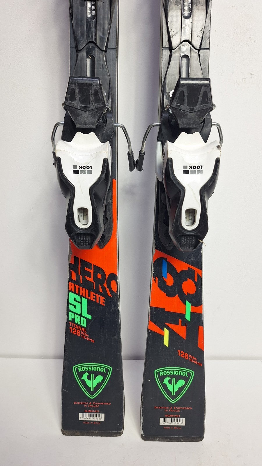 Rossignol HERO Athlete SL Pro 128 cm Ski + Look 7 Bindung Wintersport Schnee