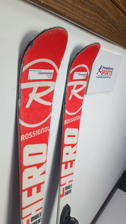 Ski Rossignol Hero JR 130cm + fixations Look 4.5 Aventure hivernale Hiver