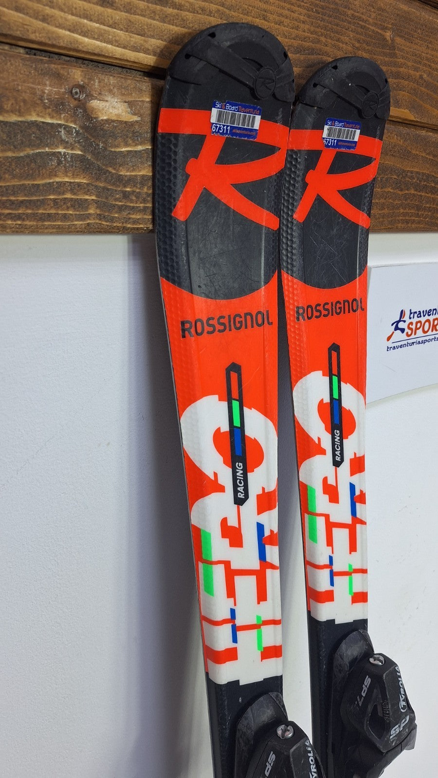 Sci Rossignol Hero JR MultiEvent 130cm + attacchi Tyrolia SP 7.5 Sport invernali