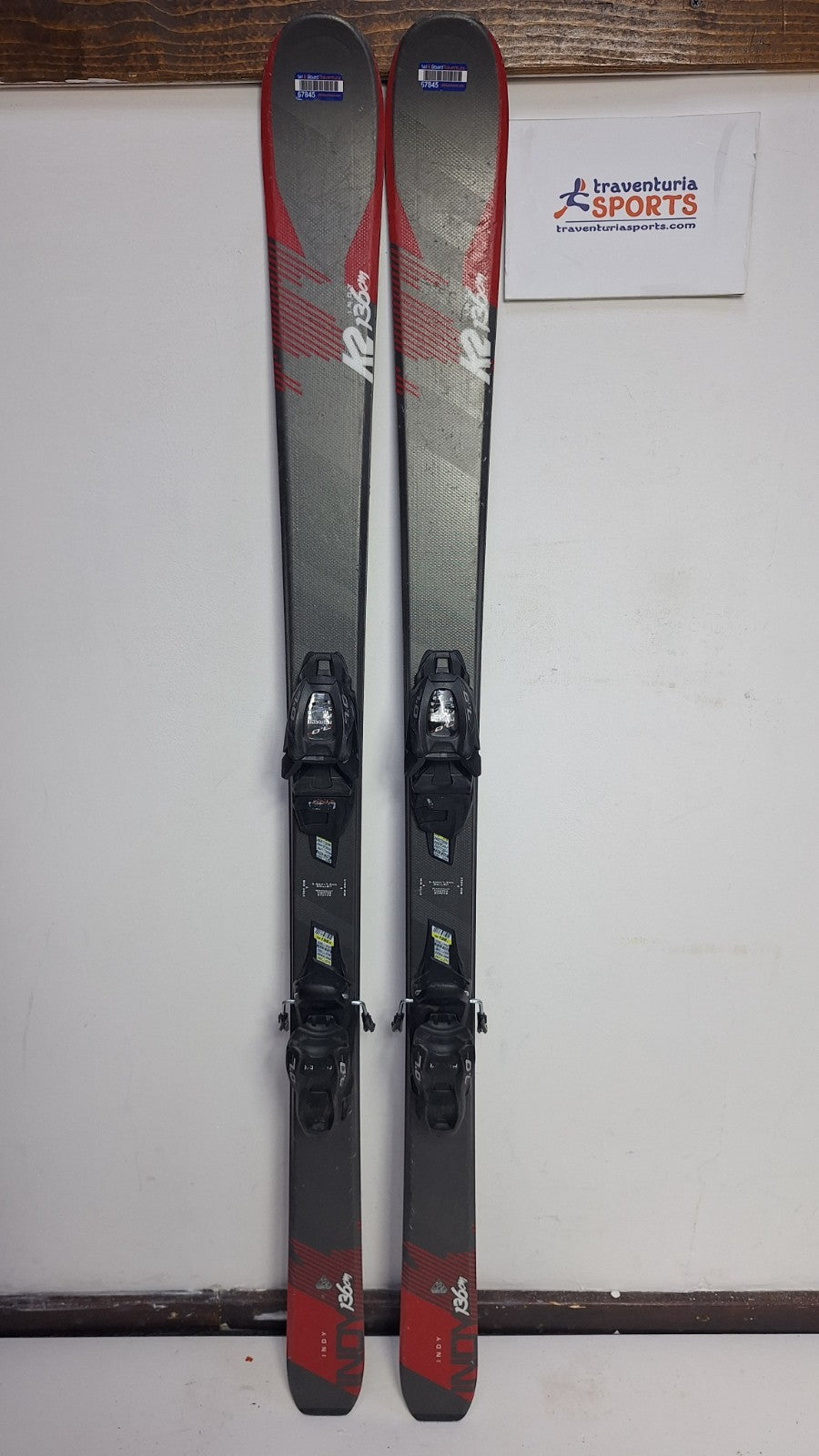 K2 Indy 136cm Ski + Marker 4.5 Bindings Winter Sport