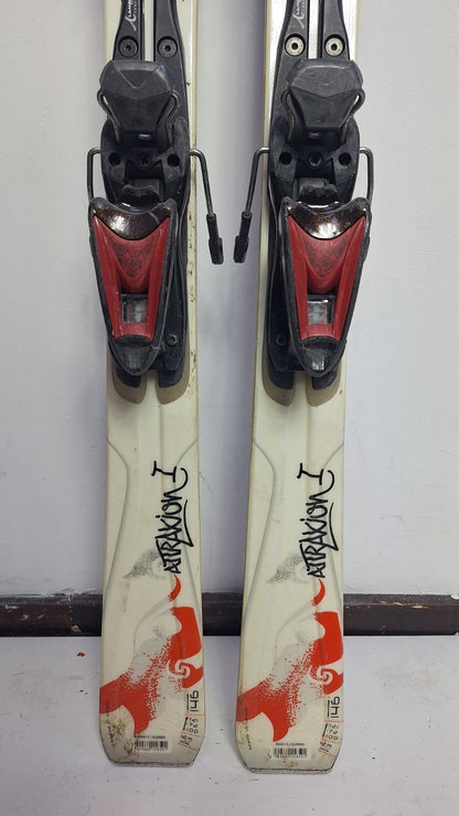 Rossignol Attraxion 146cm Ski + Rossignol 9 Bindings Winter Sport Snow