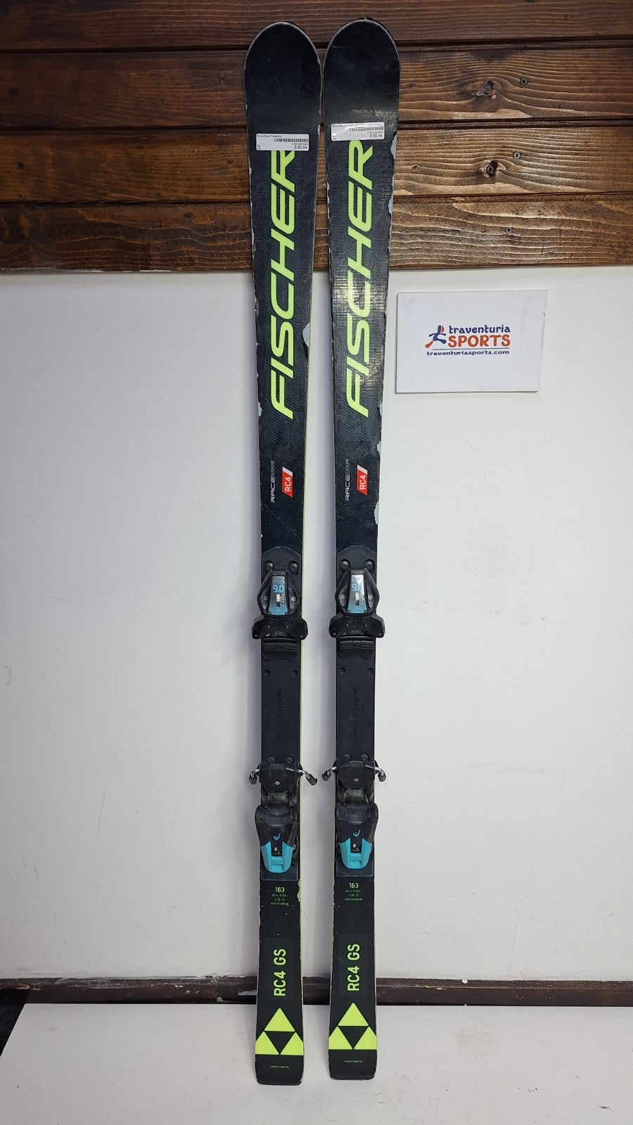 Fischer RC4 GS 163cm Ski + HEAD EVO 9 Bindings Fun Snow Winter Sport Piste
