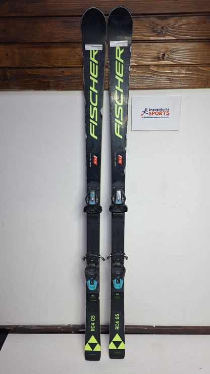 Fischer RC4 GS 163cm Ski + HEAD EVO 9 Bindings Fun Snow Winter Sport Piste