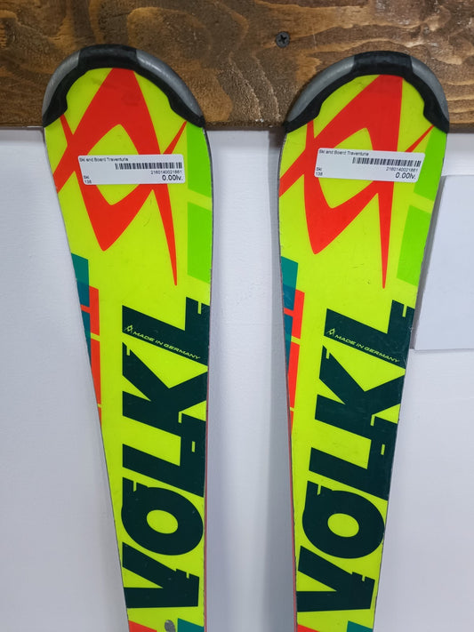 Völkl Racetiger SL WC 138 cm Ski + Marker 10 Bindungen Wintersport Schneespaß