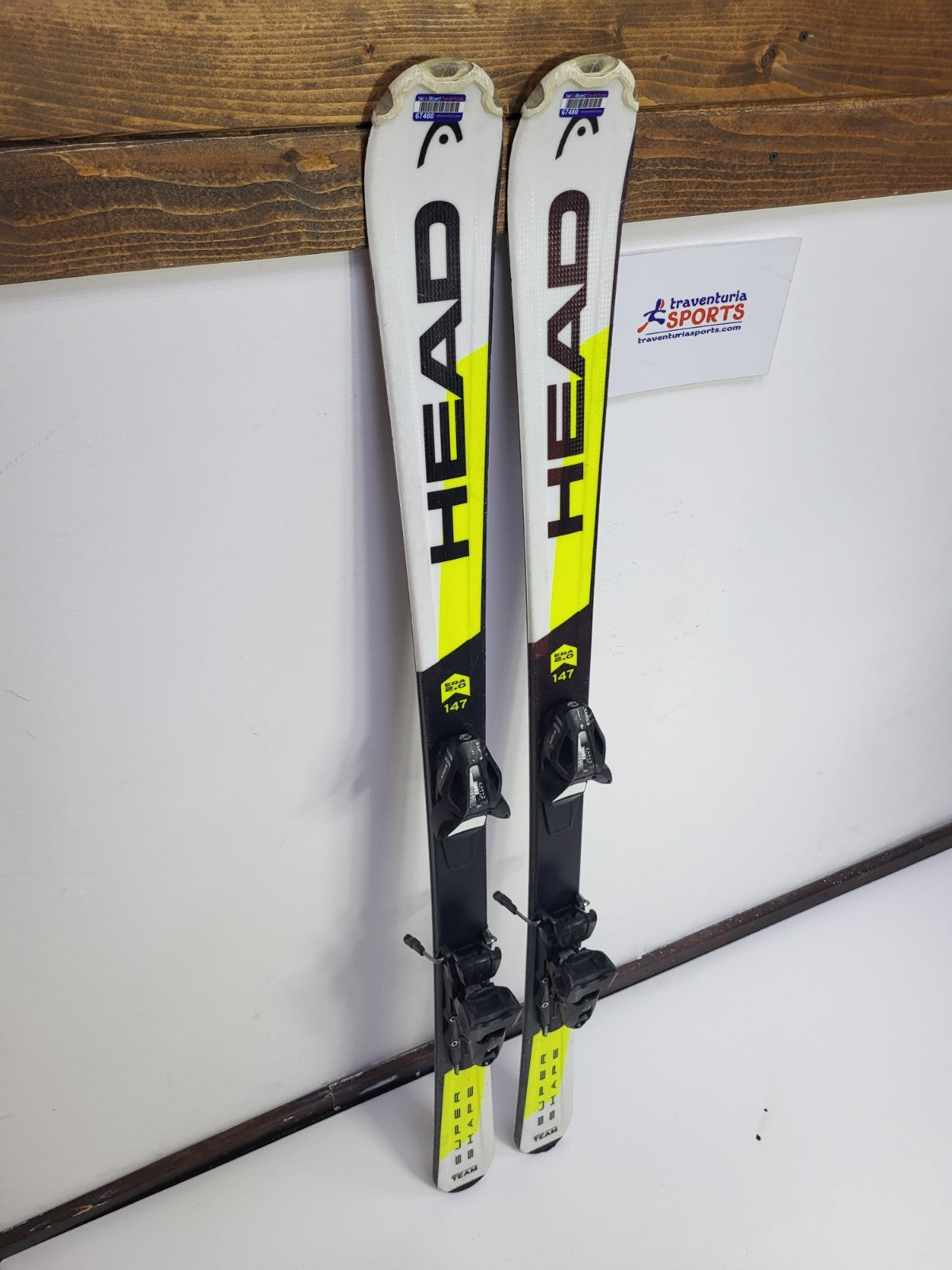 HEAD SupershapeTeam R SLR2 147cm Ski + Elan ESR 10 Bindungen Wintersportspaß