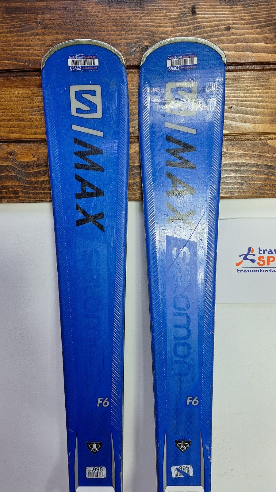 Salomon S/MAX  F6 155 cm Ski + Salomon 10 Bindings Winter Sport Adventure