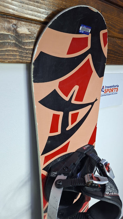 Snowboard Heli Kamikaze 147 cm + Attacchi HEAD Rental M Avventura sulla Neve Invernale