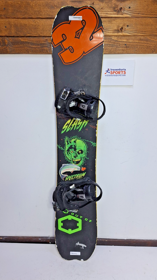 Slash Spectrum 154 cm Snowboard + Speedfit L Bindungen Winter Schneesport