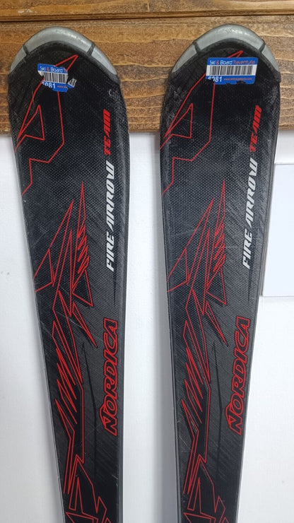 Nordica Fire Arrow TM 140 cm Ski + Elan ESP 7.5 Bindings Winter Adventure Winter