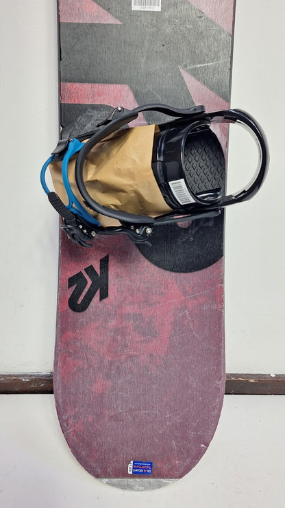 K2 Rental  EST.87  155W cm Snowboard + Brand New K2 M Bindings  Winter Snow Fun