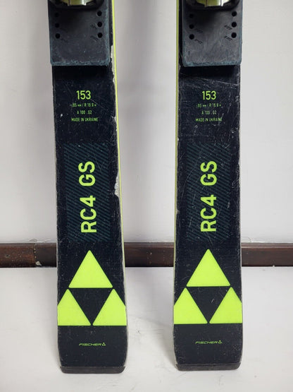 Fischer RC4 GS 153cm Ski + Fischer 9 Bindungen Winter Fun Snow Sport