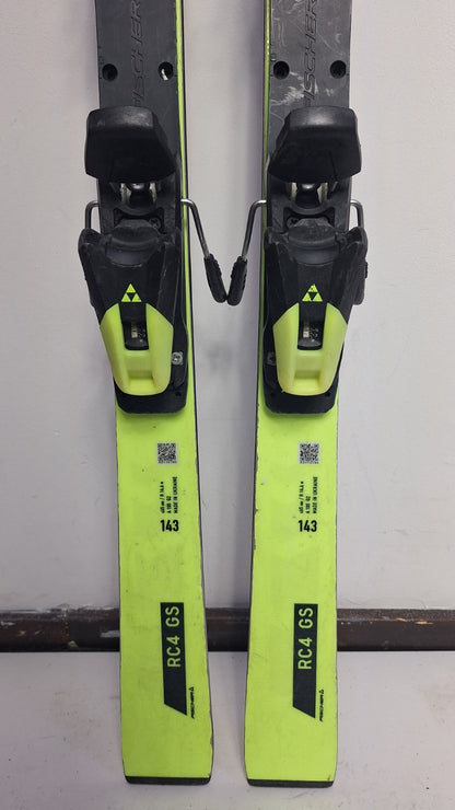 Fischer RC4 GS 143cm Ski + Fischer Z9 Bindings Fun Snow Winter Sport