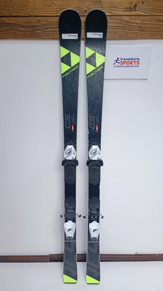 Fischer RC4 GS FIS 145 cm Ski + neue Tyrolia 7.5 Bindungen Wintersport