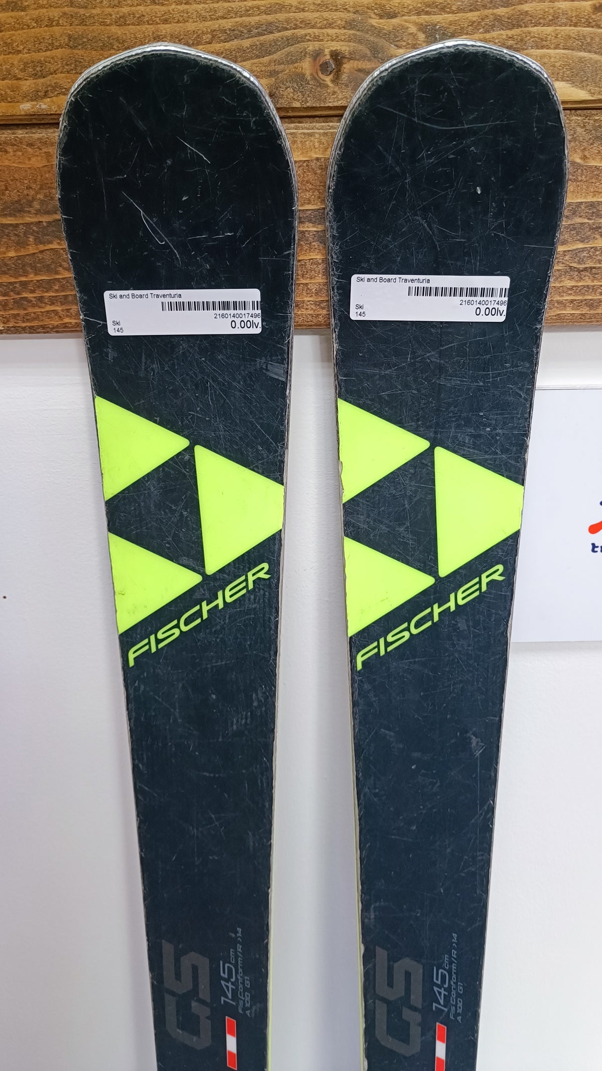 Fischer RC4 GS FIS 145 cm Ski + neue Tyrolia 7.5 Bindungen Wintersport