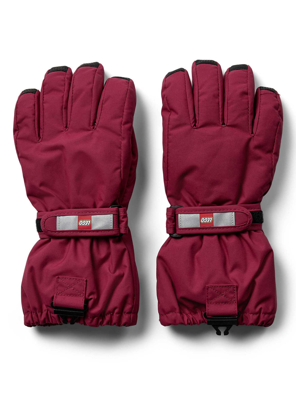 Gants de ski LWATLIN 700 - rouge foncé 146/152