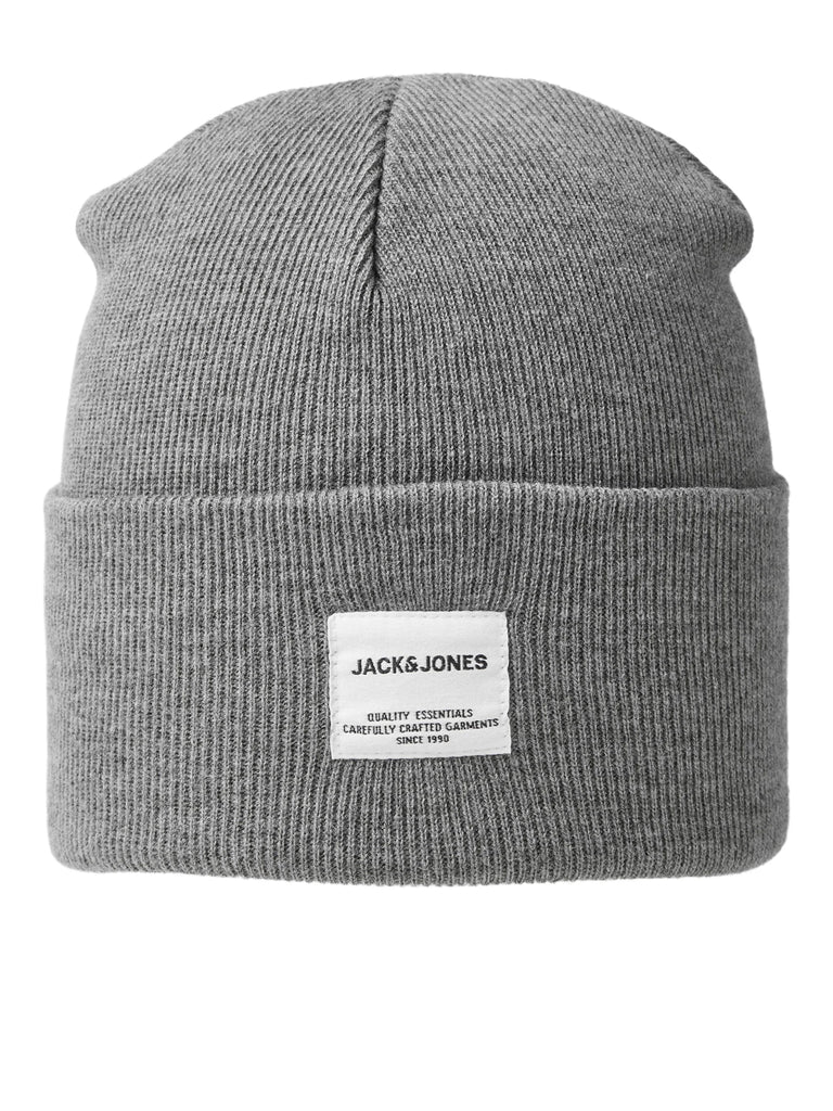 JACLONG KNIT BEANIE NOOS - Grey Melange