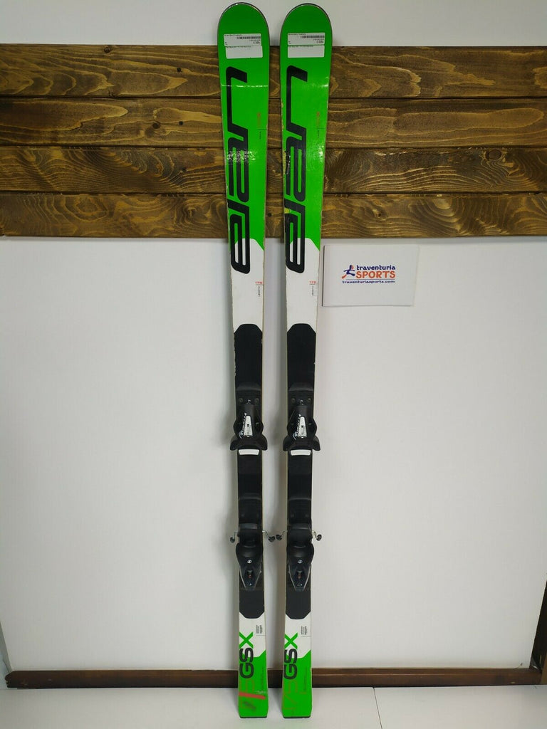 Elan Race GSX 176 cm Skis + BRAND NEW Tyrolia SX10 Bindings Winter Fun Snow BSL