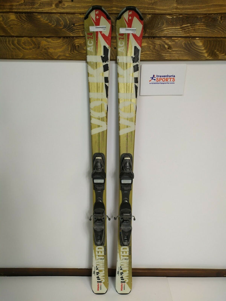 Volkl Unlimited AC7.4 156 Ski + Rossignol 9.5 Bindings Winter Fun Outdoors  CBS