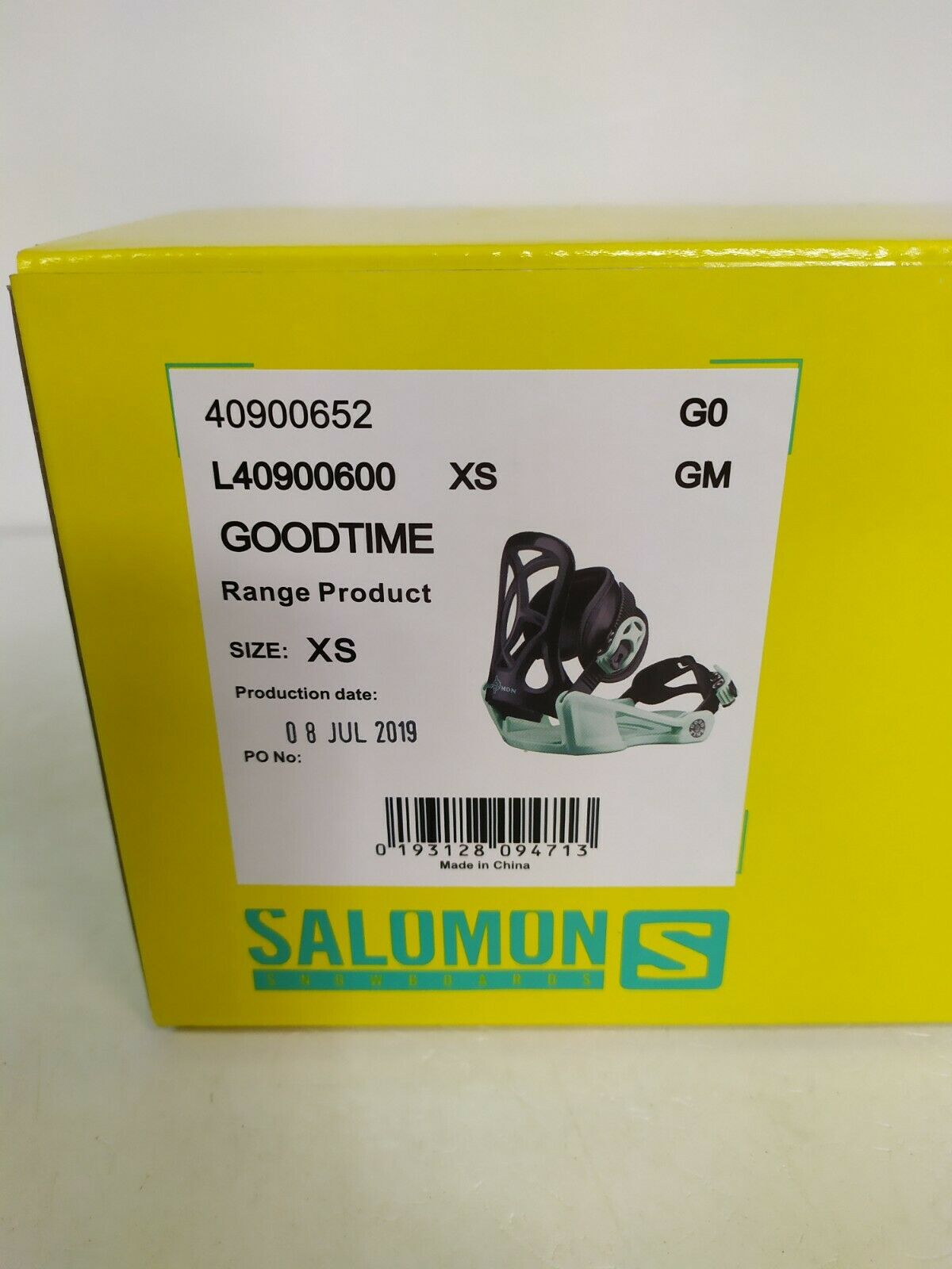 Salomon GoodTime BRAND NEW Snowboard Bindings Size XS Adventure Snow Winter