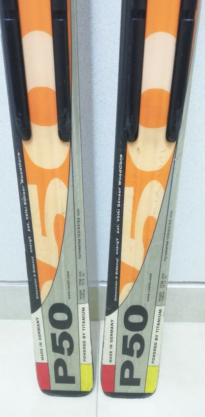 Völkl P50 Race Carver 173 cm Ski CBS Hiver Sport Aventure Extérieur Aucun réglage