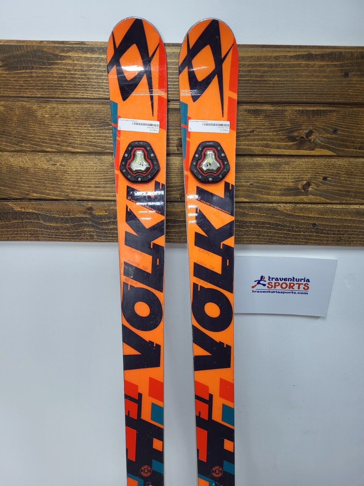 Sci Völkl Racetiger WC GS 183 cm + NUOVISSIMI attacchi Tyrolia SX 10 BSL UVO