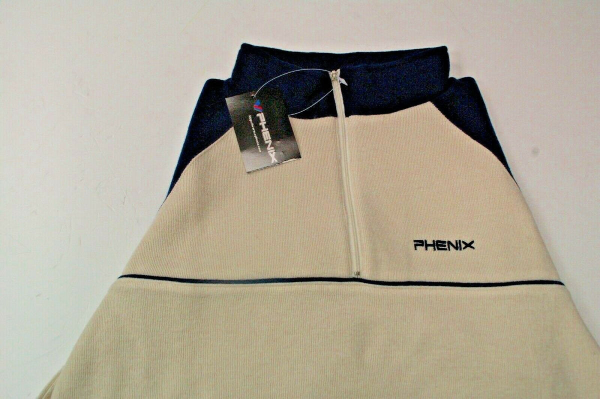 Vphenix 1/2 Zip Caldo Inverno Sci Pratico Comodo Casual Sport Taglia L NUOVO DI ZECCA
