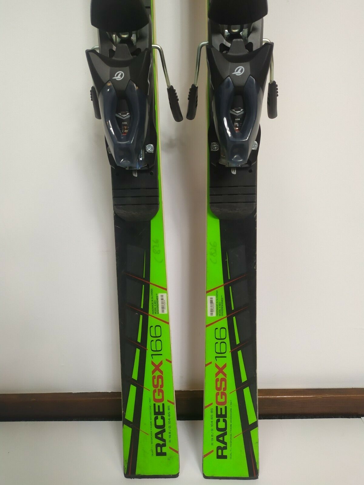 Elan Race GSX 166 cm Skis + New Tyrolia SX10 Bindings Winter Fun Snow BSL