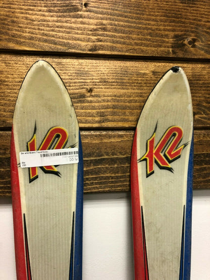 K2 Magic 150 cm Ski + Salomon 4.5 Bindungen Winter Schnee Outdoor Spaß Sport