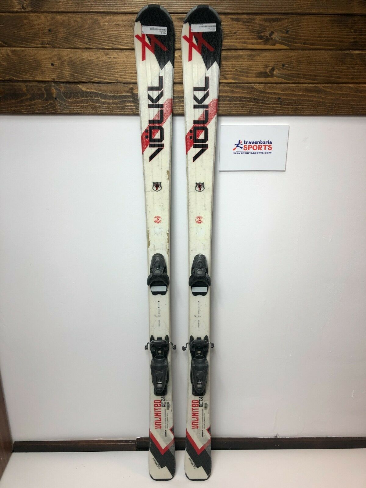 Ski Volkl Unlimited AC 7.4 163 cm + fixations Rossignol 7 Amusement Neige Hiver Sport
