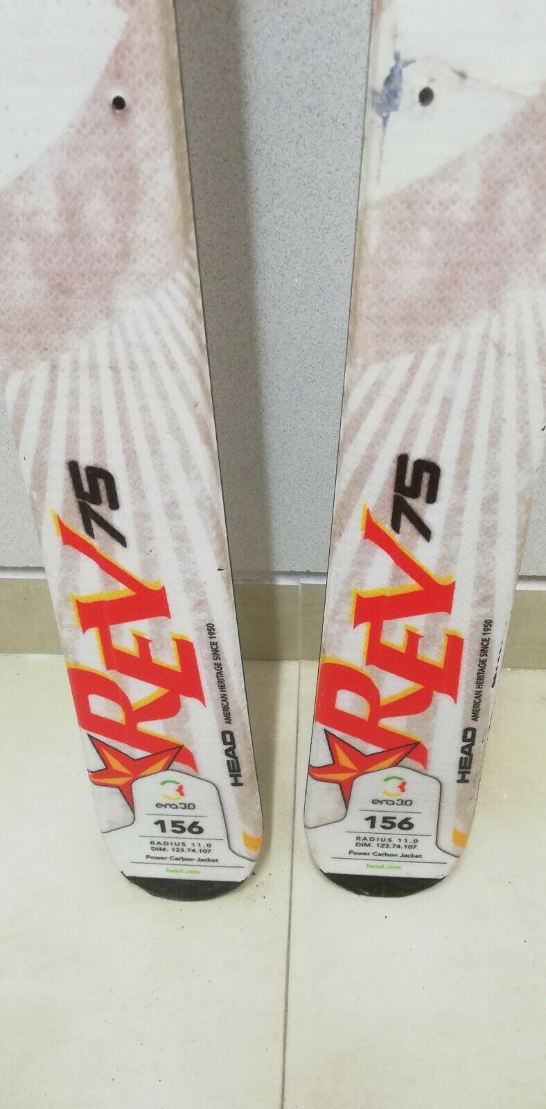 HEAD REV 75 156 cm Ski CBS Winter Snow Outdoor Sport Adventure No Bindings
