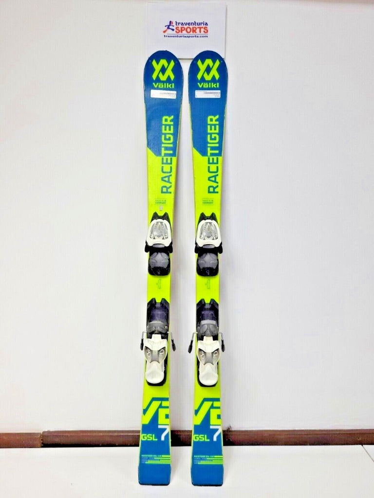Völkl Racetiger GSL 118 cm Ski + Marker 7 Bindings Winter Sport Snow Fun