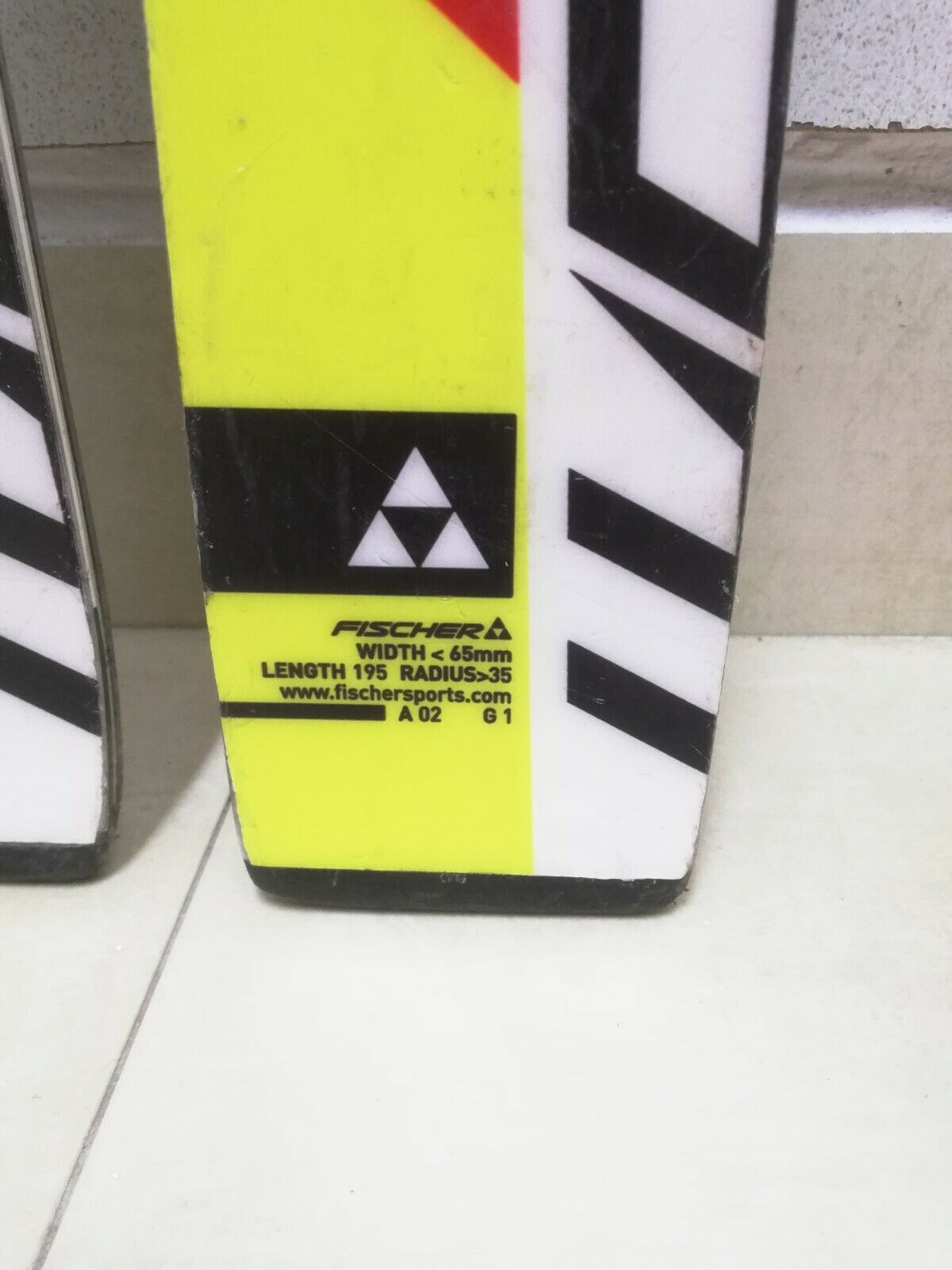 Fischer RC4 WC GS 195 cm Ski CBS Winter Downhill Adventure Speed ​​ohne Bindungen
