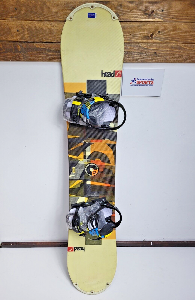 HEAD 4D 163 cm Snowboard + Brand New Talerun L  Bindings Winter Snow Fun