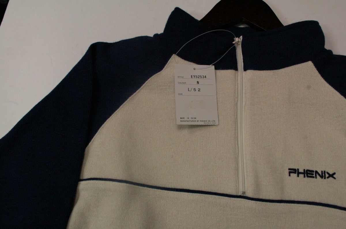 Vphenix 1/2 Zip Caldo Inverno Sci Pratico Comodo Casual Sport Taglia L NUOVO DI ZECCA