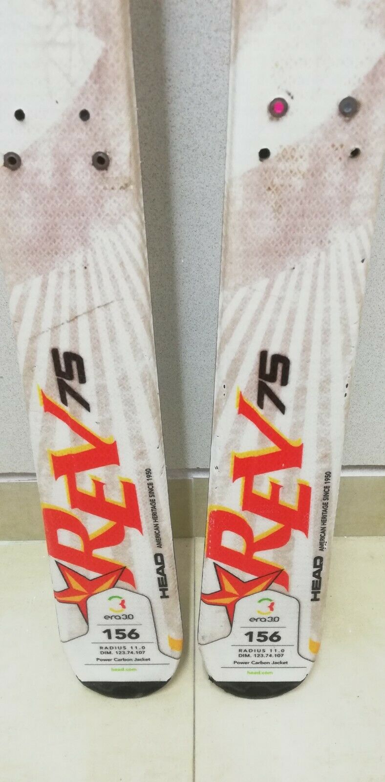 HEAD REV 75 156 cm Ski CBS Winter Snow Outdoor Sport Adventure No Bindings