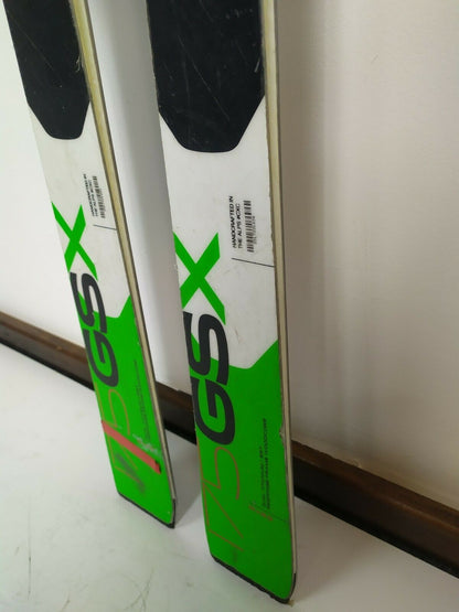 Elan Race GSX 176 cm Skis + New Tyrolia SX10 Bindings Winter Fun Snow BSL