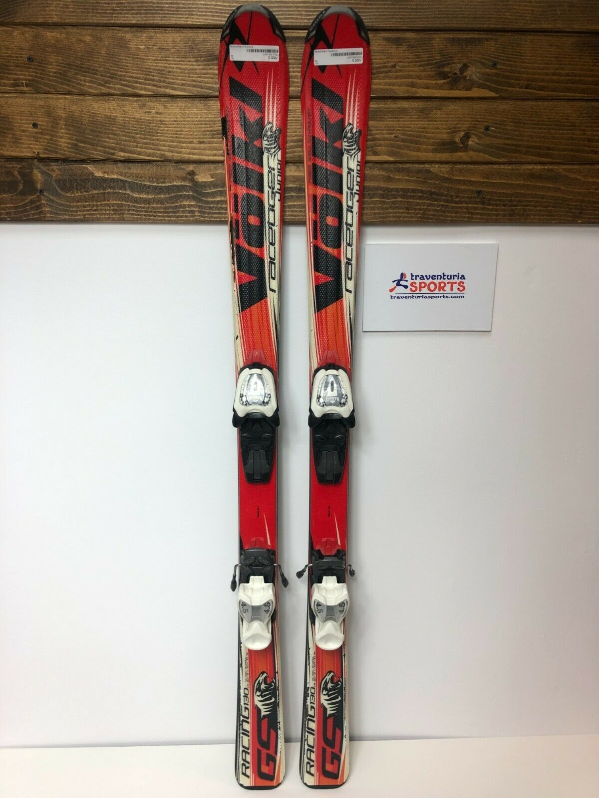 Völkl Racetiger GS R JR 130 cm Ski + Marker 4.5 Bindings Winter Sport Snow Fun