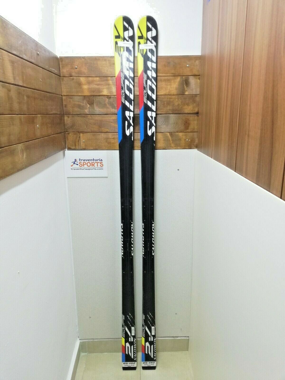 salomon 3v slalom skis Salomon Equipe 2V Race 192 cm Ski CBS Winter Downhill Adventure No Bindings