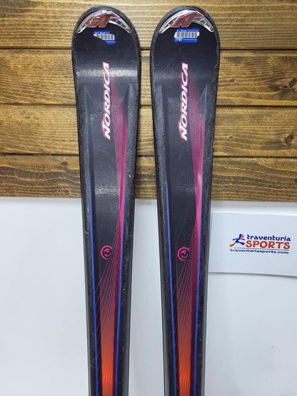 Nordica Fate 170 cm Ski + Nordica N Pro 12 Bindungen Winter Schneesport Outdoor