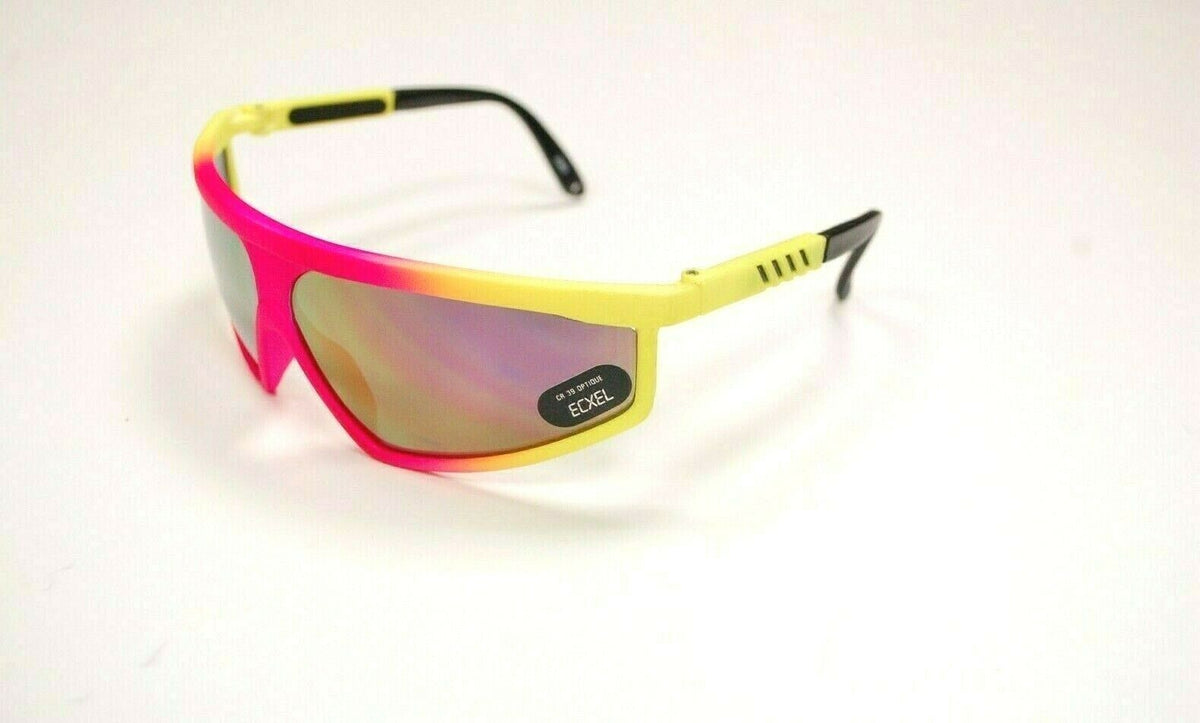 Lunettes de soleil de cyclisme originales ECXEL, NEUVES ! FABRIQUÉES EN ITALIE ! Protection UV 100 %
