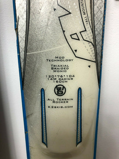 K2 RX AMP 160 cm Ski + Marker 10 Bindungen Wintersport Schnee Outdoor Spaß
