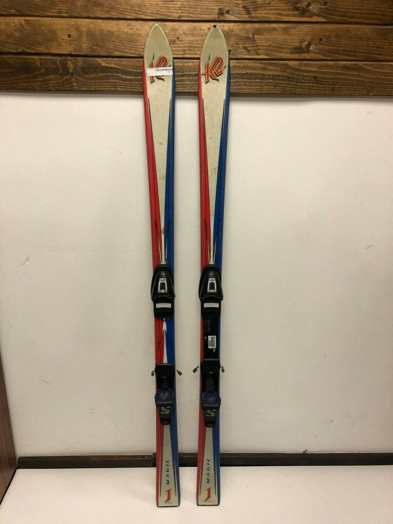 K2 Magic 150 cm Ski + Salomon 4.5 Bindings Winter Snow Outdoor Fun 