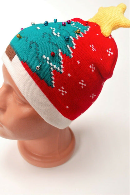 Christmas Tree Original Outdoor Warm Ski Winter Hat Practical Unique! BRAND NEW!