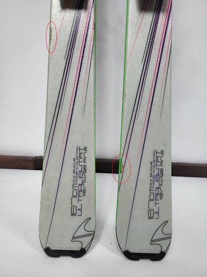 Blizzard Ultralight RT 167 cm Ski + Elan ESP 10 Bindungen – Wintersportspaß