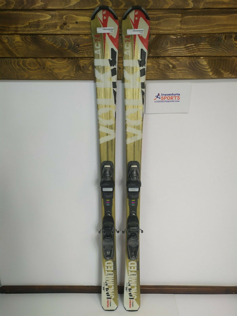 Völkl Unlimited AC 7.4 163 cm Ski + Rossignol 9.5 Bindings Winter Fun Outdoors