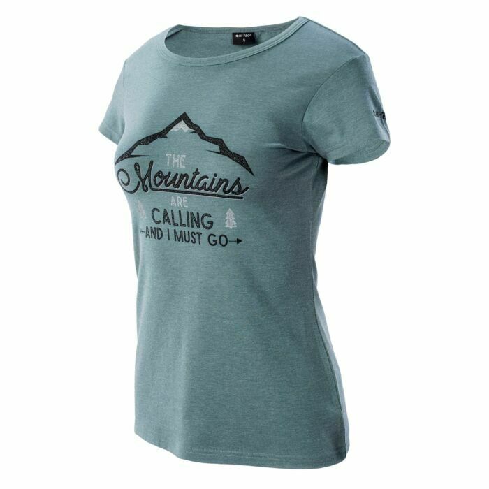 T-shirt femme en coton HI-TEC Lady Nulis Confortable Été Plein air Sportif