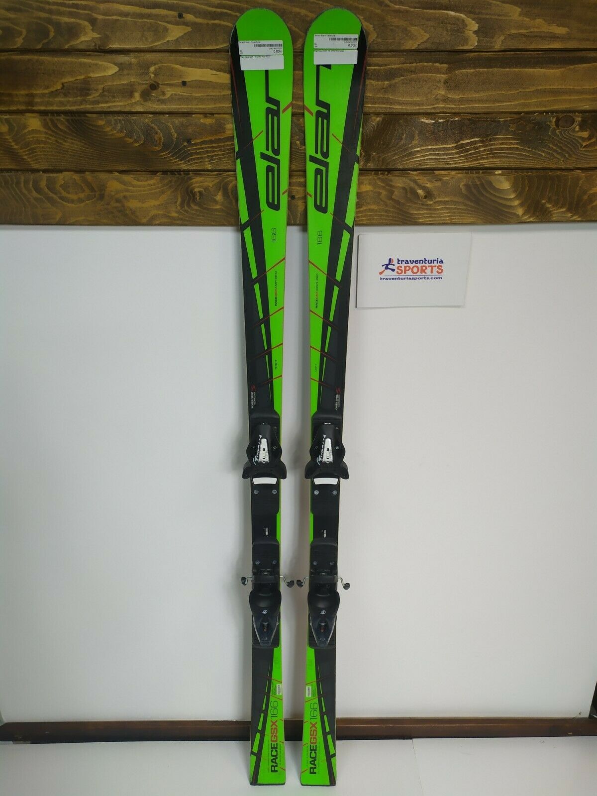 Elan Race GSX 166 cm Skis + New Tyrolia SX10 Bindings Winter Fun Snow BSL