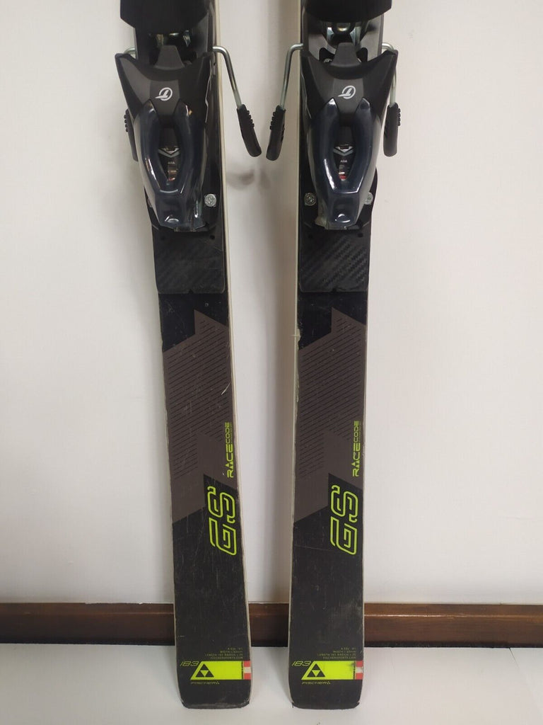 Fischer RC4 GS 183 cm Ski + Brand New Tyrolia 10 Bindings BSL Winter Sports  Fun